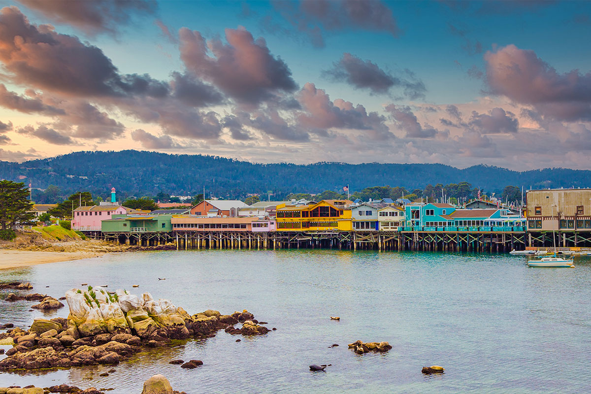 Aerial view of Monterey, CA